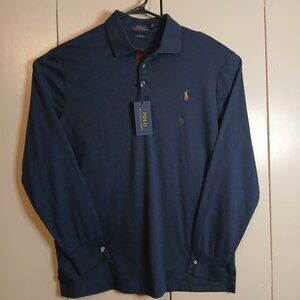 Polo Ralph Lauren Large Blue Cotton Sweater Classic Fit (0328P1)